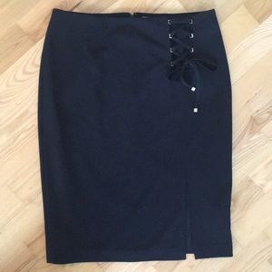 Calvin Klein Black Dress Midi Skirt